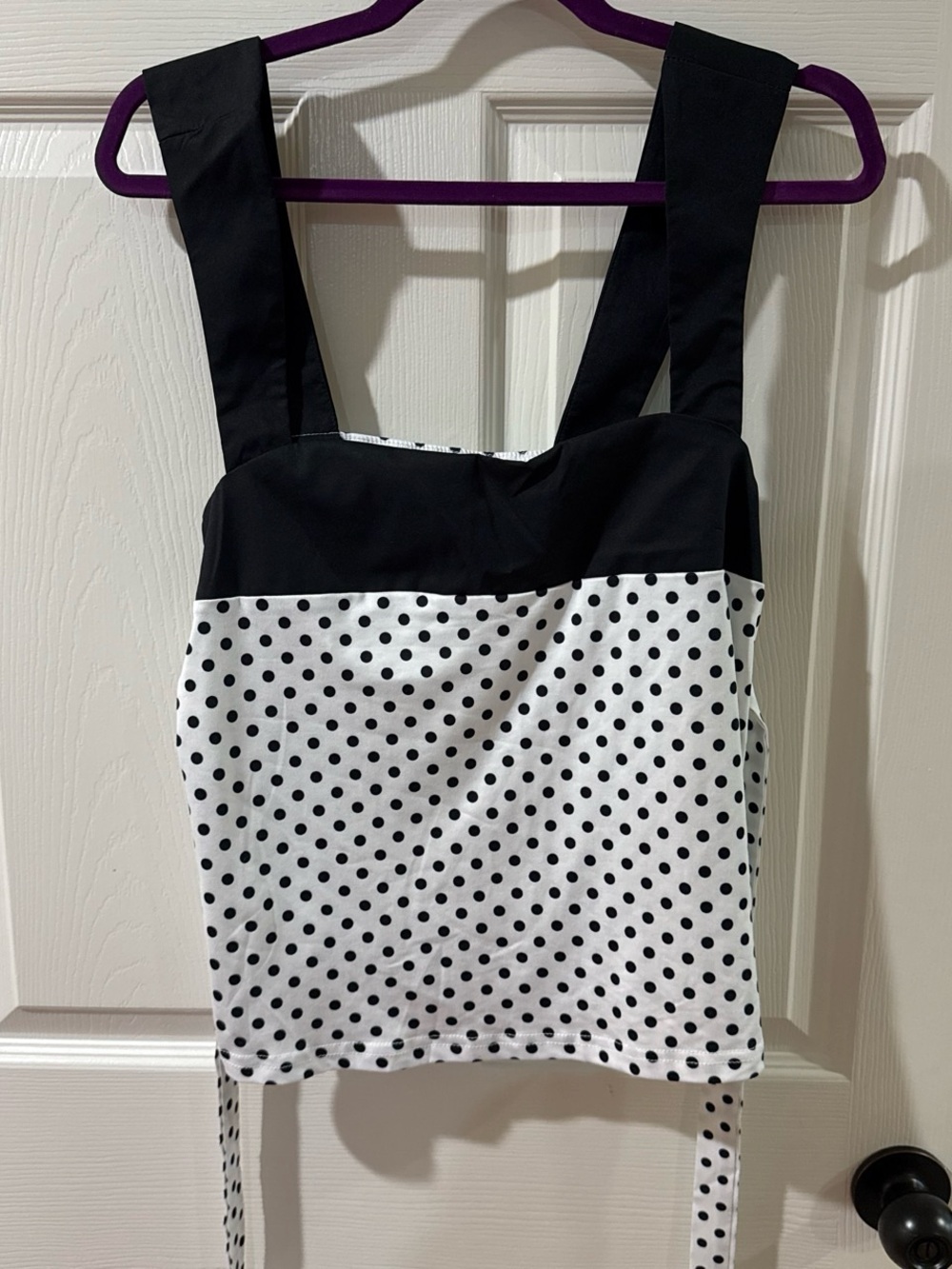 Black & White Polka Dot Tank Top